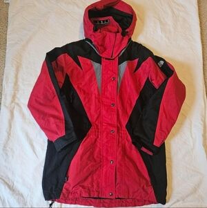 North Face Red and Black Ski Jacket